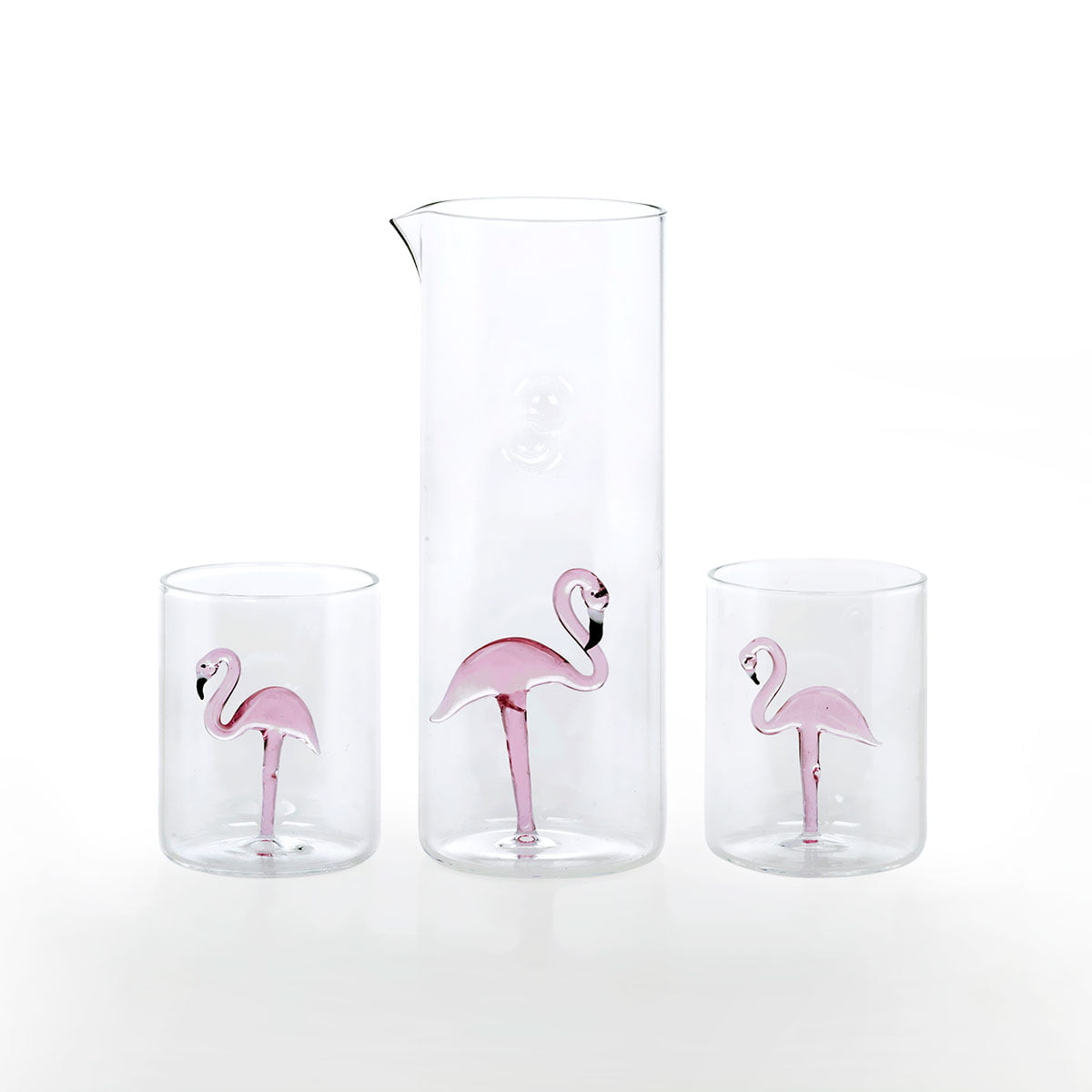 Flamingo-Jug-C111-Glasses-C110-OPEN