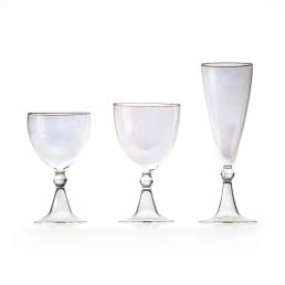 Set of 6 Iridescent wine glass C47