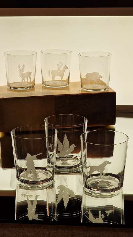 Set of 6 Engraved Hunt glasses CEgH