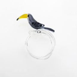 tropical birds napking rings toucan small