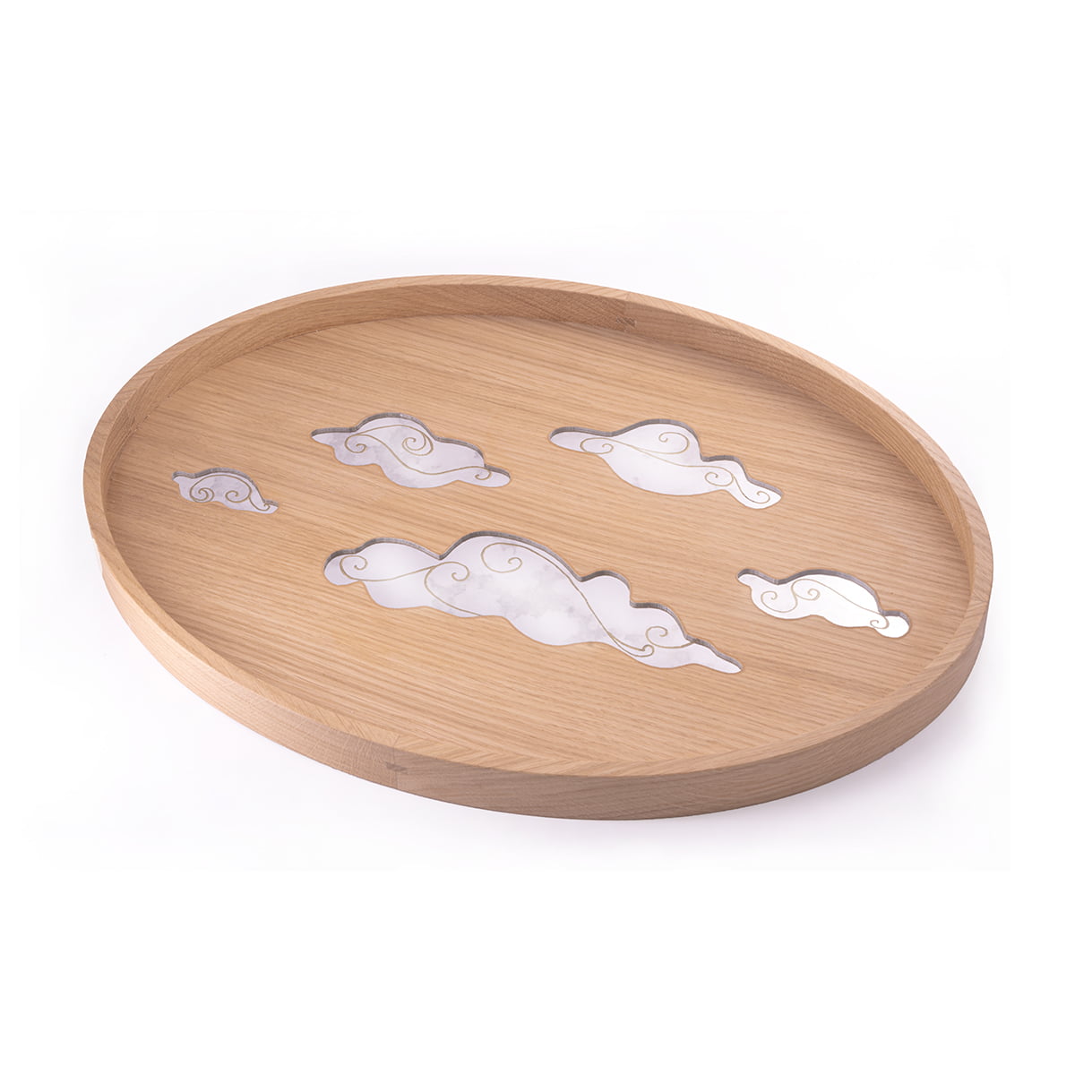 casarialto arv3 clouds wood and mirror tray