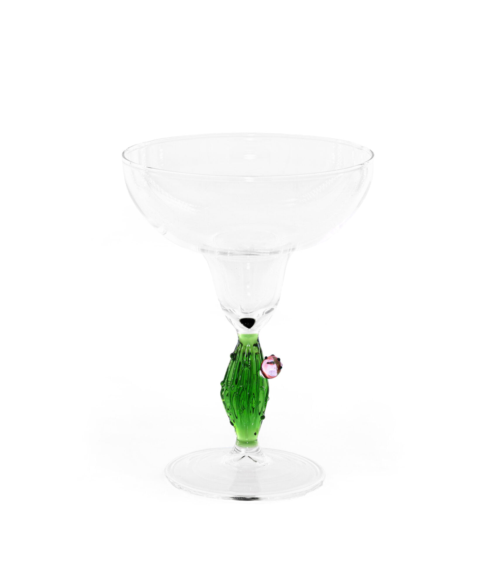 Cactus Mania Set of 4 Frosted Wine Glasses Casarialto