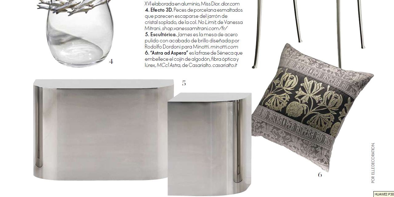 astra cushion in elle decoration spain