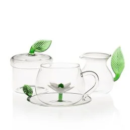 casarialto green leafmilk potlotus teacup and saucer and sugar pot c187 c182 c186 c188 2