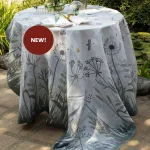 promenade botanica printed and embroidered tablecloth h7