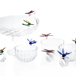 ali in volo set of 6 napkin rings with dragonfly c207