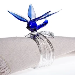 ali in volo set of 6 napkin rings with dragonfly c207