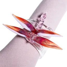 ali in volo set of 6 napkin rings with dragonfly c207