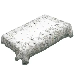 promenade botanica printed and embroidered tablecloth h7