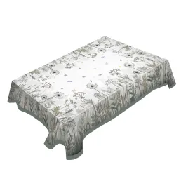 promenade botanica printed and embroidered tablecloth h7