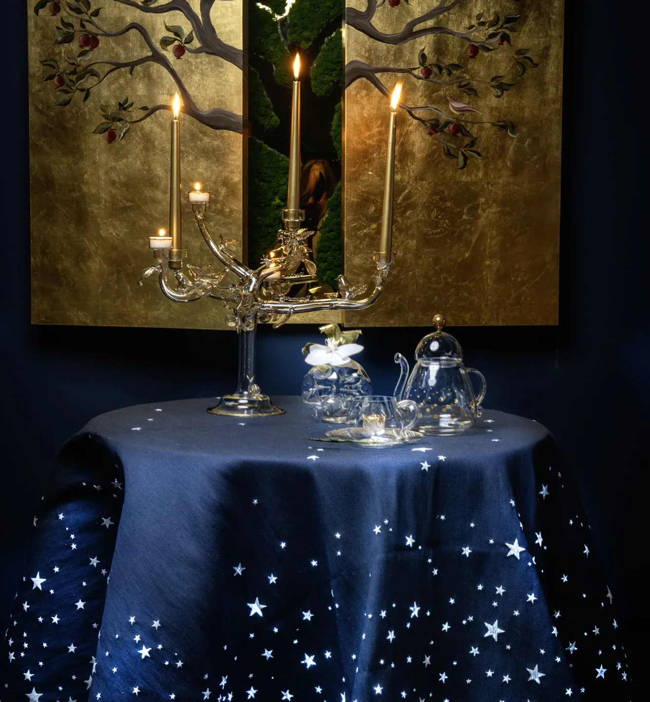 via lattea luminous tablecloth – limited edition